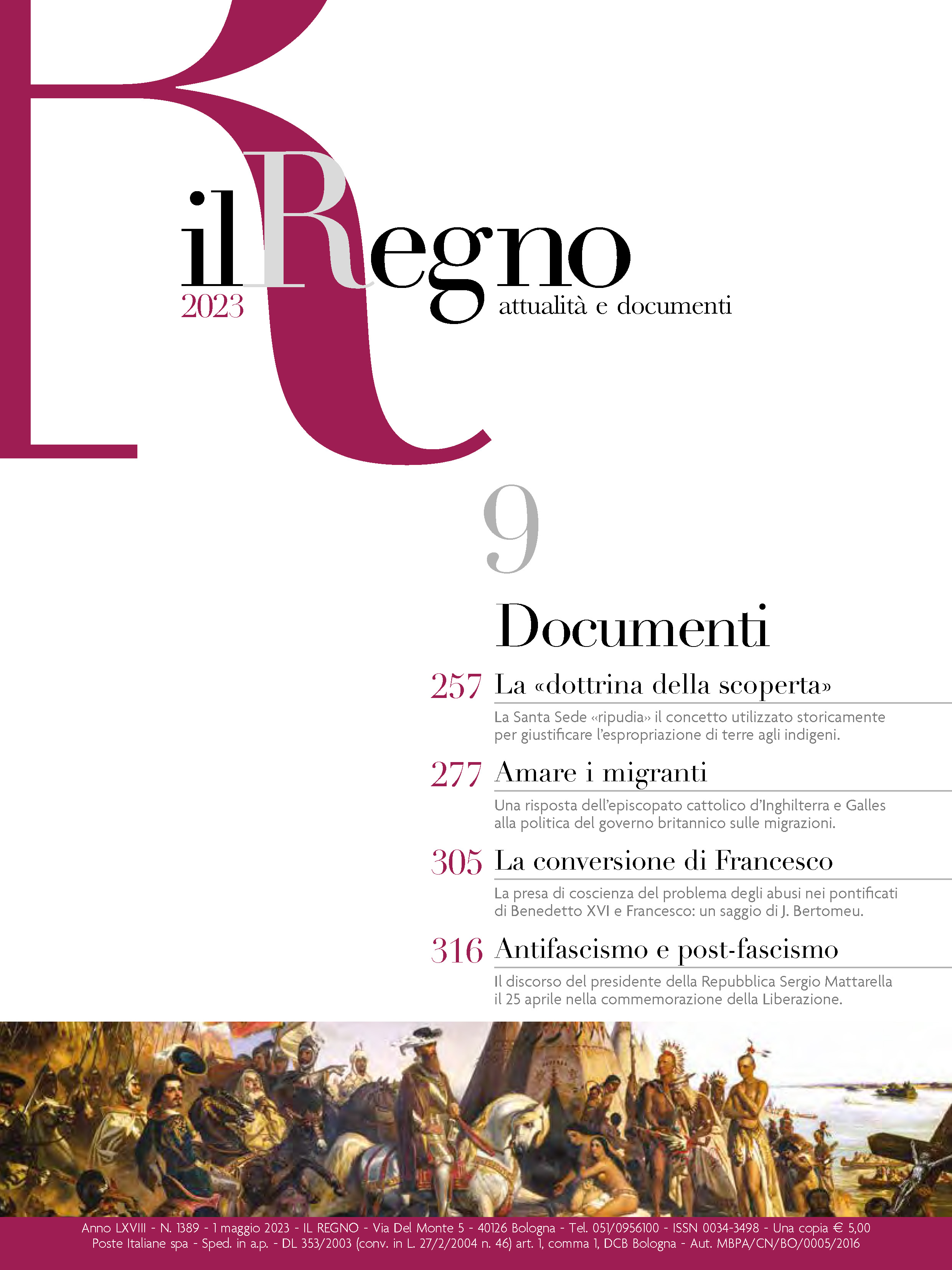 Copertina di Documenti Anno 2023 Numero 9