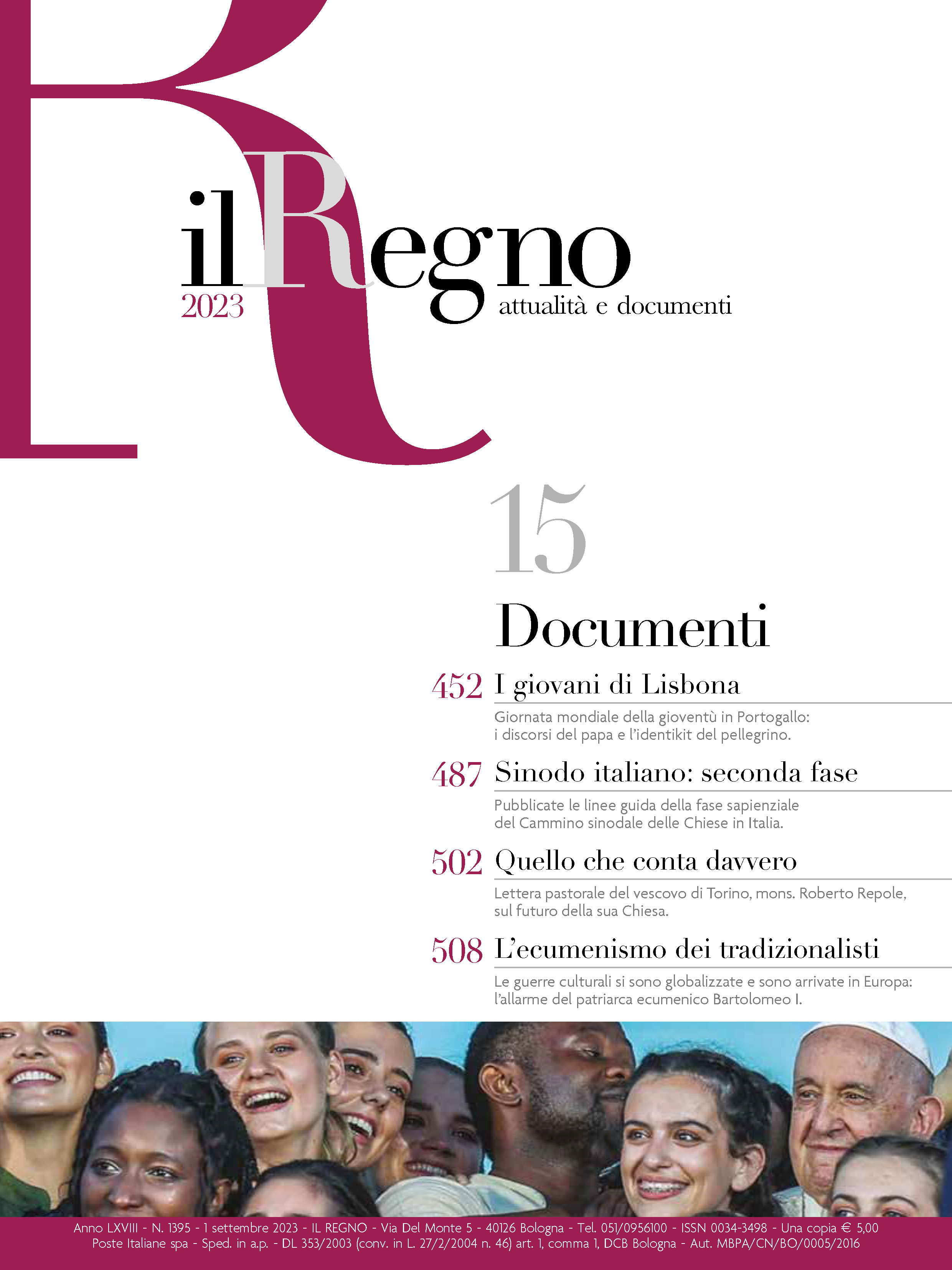 Copertina di Documenti Anno 2023 Numero 15