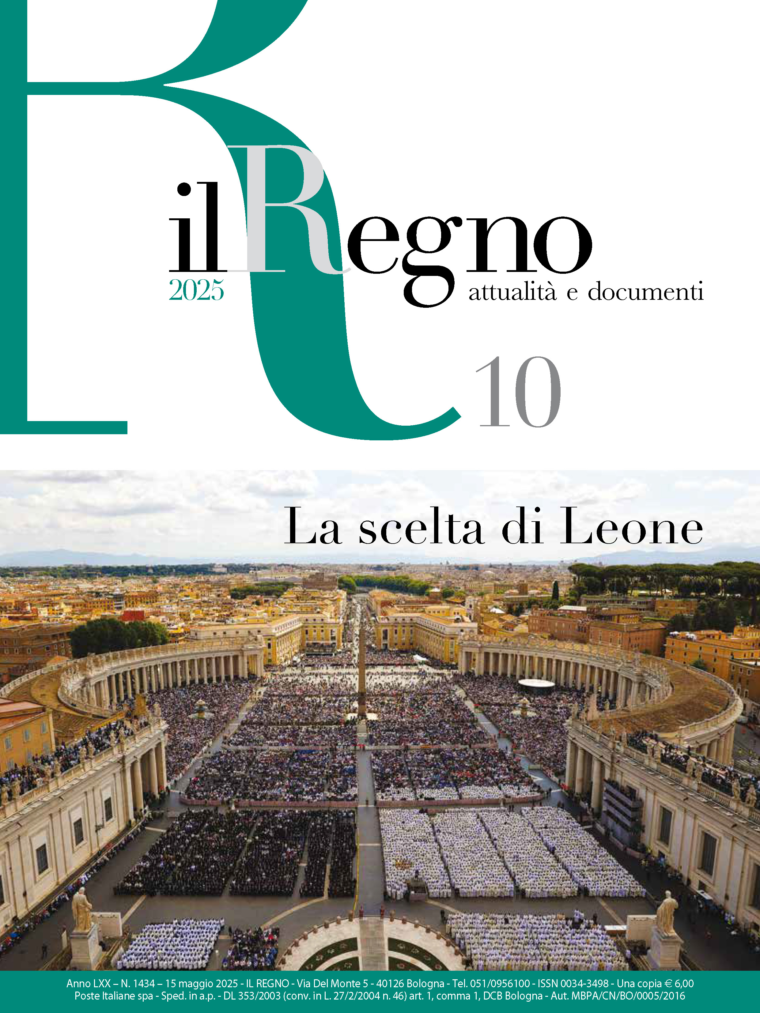 Copertina di Attualità Anno 2025 Numero 10