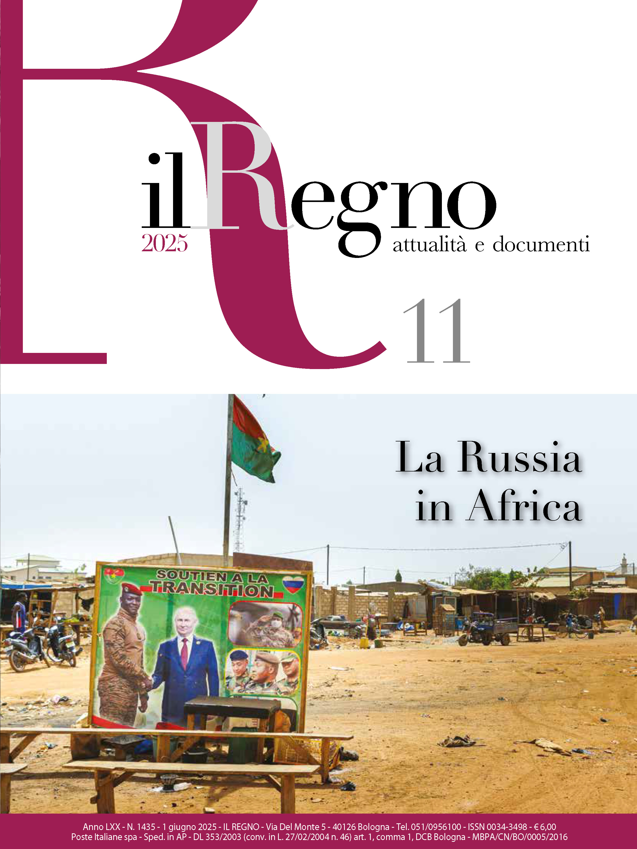 Copertina di Documenti Anno 2025 Numero 11
