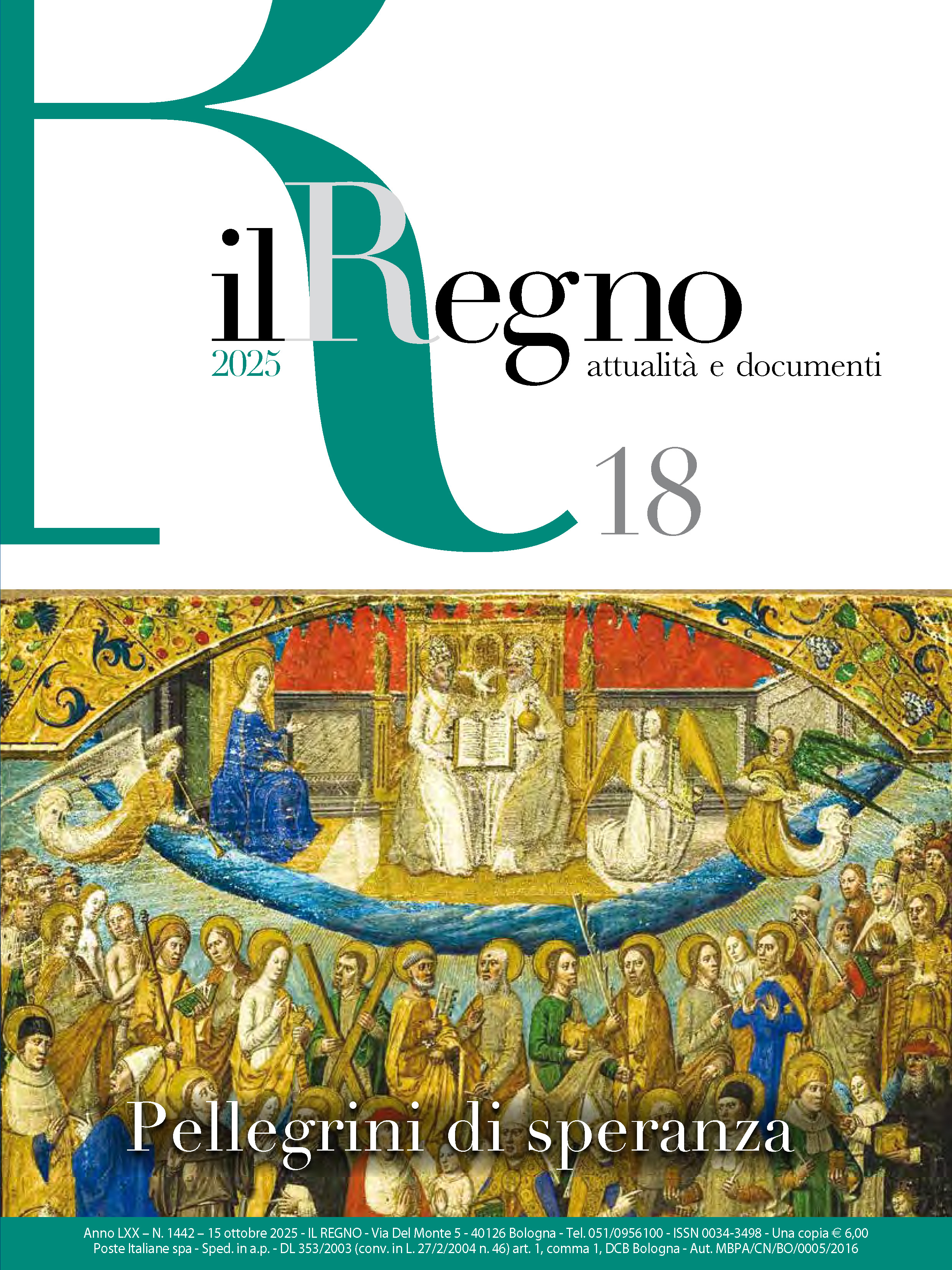 Copertina di Attualità Anno 2025 Numero 18