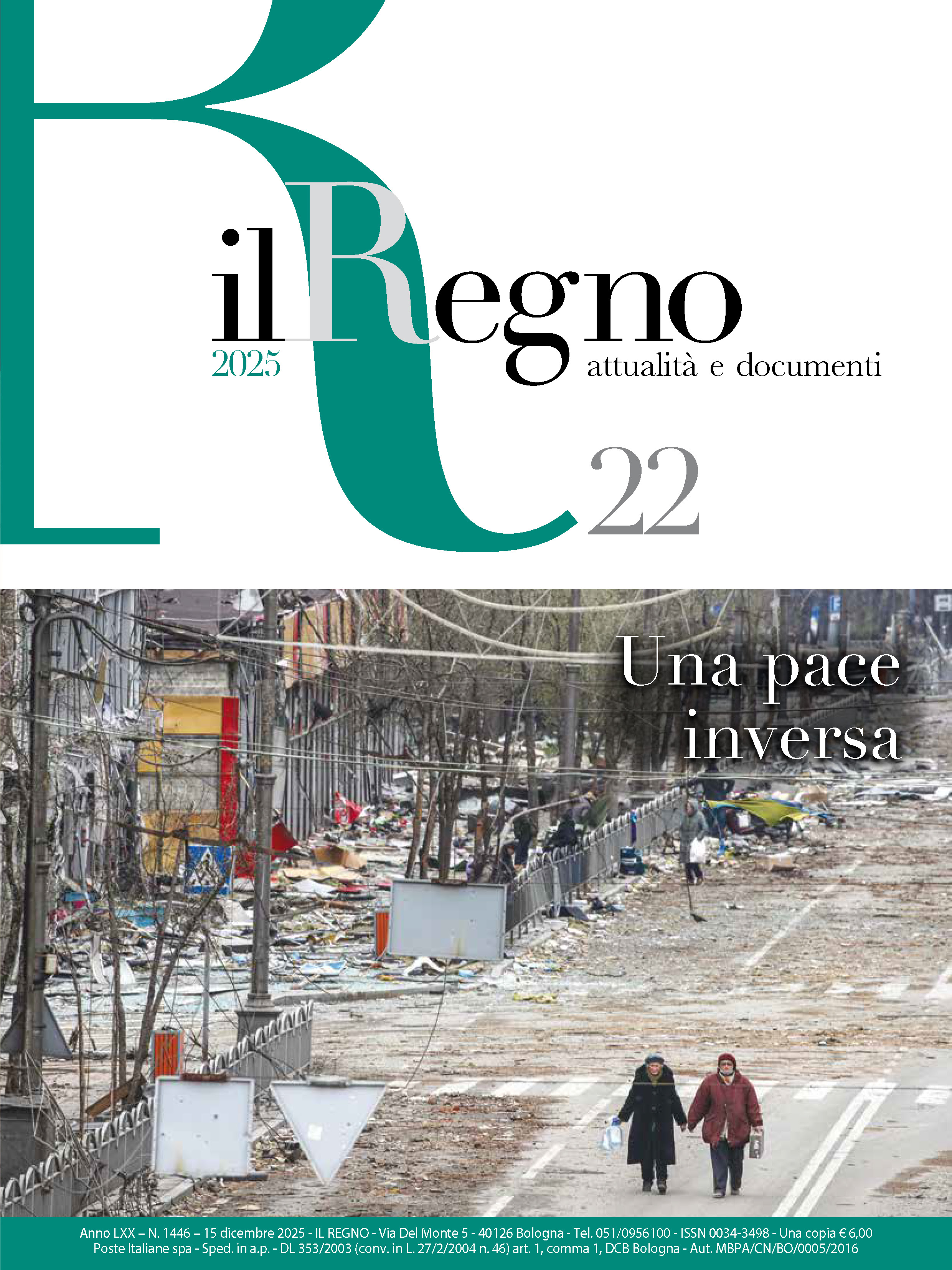 Copertina di Attualità Anno 2025 Numero 22